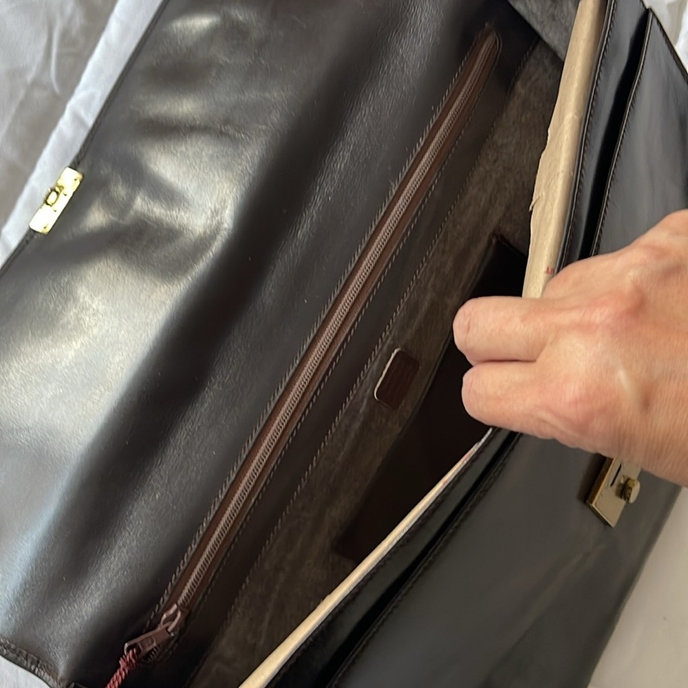 Loewe Vintage Auth Black Smooth Leather Unisex Briefcase/Documents Holder. MA75 - Picture 8 of 9